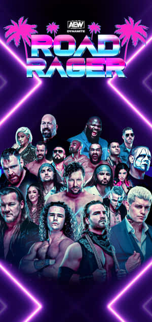 Aew Road Rage Poster Wallpaper