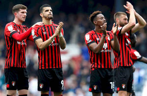 Afc Bournemouth Players Clapping In Stadium Wallpaper