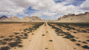 Afghanistan Desert Pathway Wallpaper