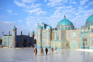 Afghanistan Shrine Of Hazrat Ali Wallpaper