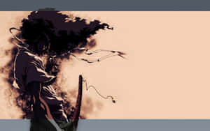 Afro Samurai: Sword-wielding Warrior In Action Wallpaper