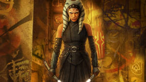 Ahsoka Tano Holding Two Daggers Wallpaper