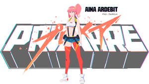 Aina Ardebit And Promare Logo Wallpaper