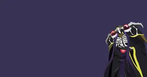 Ainz Ooal Gown Minimalist Anime Wallpaper