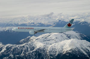 Air Canada Flying Hd Plane Wallpaper