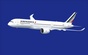 Air France Airbus A350-800 Xwb In Blue Wallpaper