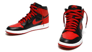 Air Jordan 1: Classic Retro Basketball Shoes For All Generations Wallpaper