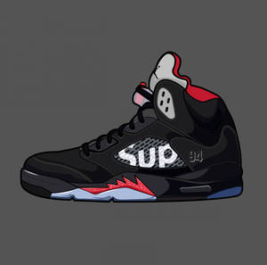 Air Jordan Shoes With Supreme Wallpaper