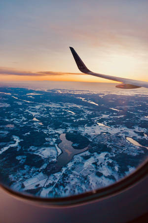 Airplane Window View Wallpaper