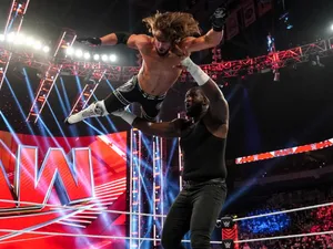 Aj Styles Omos Wwe Raw Wallpaper