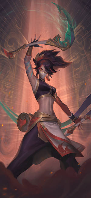 Akali Lol Iphone Wallpaper