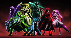 Akame Ga Kill Multicolored Characters Aura Wallpaper