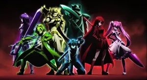 Akame Ga Kill Multicolored Characters Aura Wallpaper