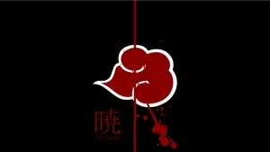 Akatsuki Blood Cloud Symbol Wallpaper