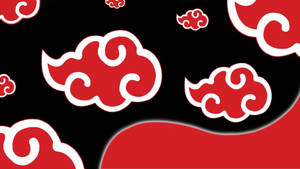 Akatsuki Logo Stylized Red Clouds Wallpaper