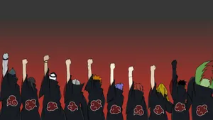 Akatsuki Raised Arms Wallpaper