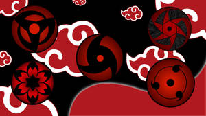 Akatsuki Sharingan Symbols Wallpaper