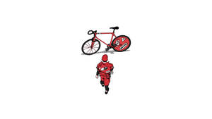 Akira Minimal Kaneda Bicycle Wallpaper