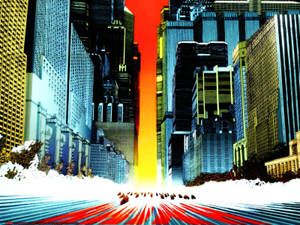 Akira Neo Tokyo With Biker Gangs Wallpaper