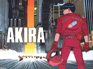 Akira Shotaro Kaneda In The City Wallpaper