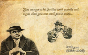 Al Capone Gangster Boss Quotes Wallpaper
