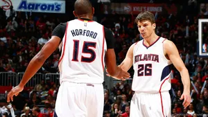 Al Horford Does Handshake With Teammate Wallpaper