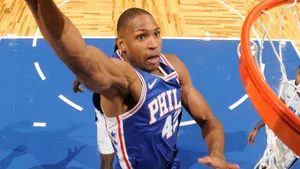 Al Horford Drastic Slam Dunk Move Wallpaper