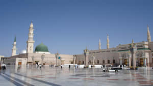 Al Masjid_an Nabawi_ Sunny_ Day Wallpaper