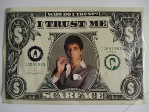 Al Pacino Scarface I Trust Me Dollar Wallpaper