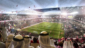 Al Rayvan Stadium Fifa World Cup 2022 Wallpaper