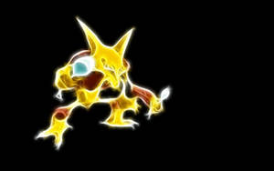 Alakazam Glowing Figure Wallpaper