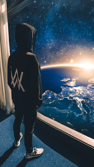 Alan Walker In Space Wallpaper