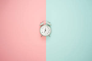 Alarm Clock Pastel Desktop Wallpaper