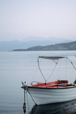 Albania Docked Boat Wallpaper