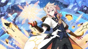 Albedo, The Head Alchemist Of The Knights Of Favonius Wallpaper