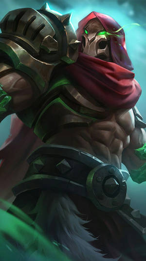 Aldous Mobile Legends Red Mantle Portrait Wallpaper