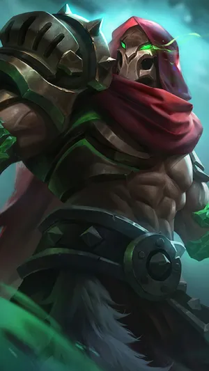 Aldous Mobile Legends Red Mantle Portrait Wallpaper