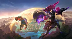 Aldous Mobile Legends Vs. Selena Wallpaper