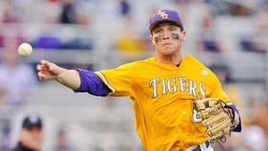 Alex Bregman Catching Ball In Tigers Uniform Wallpaper
