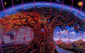 Alex Grey's Cosmic Pas De Deux Wallpaper