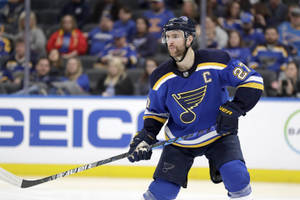 Alex Pietrangelo Poised With Hockey Sticks Wallpaper