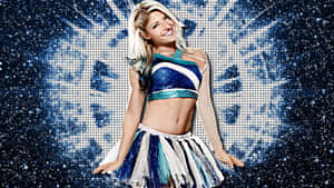 Alexa Bliss In Blue Skirt Wallpaper