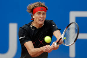 Alexander Zverev Intense Game Wallpaper