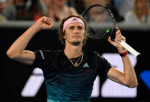 Alexander Zverev Pink Headband Wallpaper