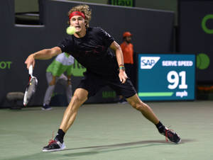 Alexander Zverev Tennis Training Wallpaper