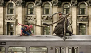 Alfred Molina Doctor Octopus And Spider-man Wallpaper