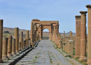 Algeria Arch Of Trajan Wallpaper