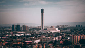 Algeria High Rise City Building Wallpaper