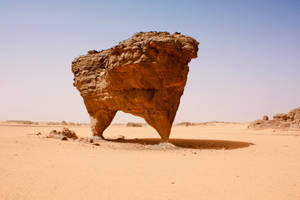 Algeria Rock Formation Desert Wallpaper