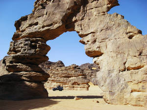 Algeria Tassili N'ajjer Rock Formation Wallpaper